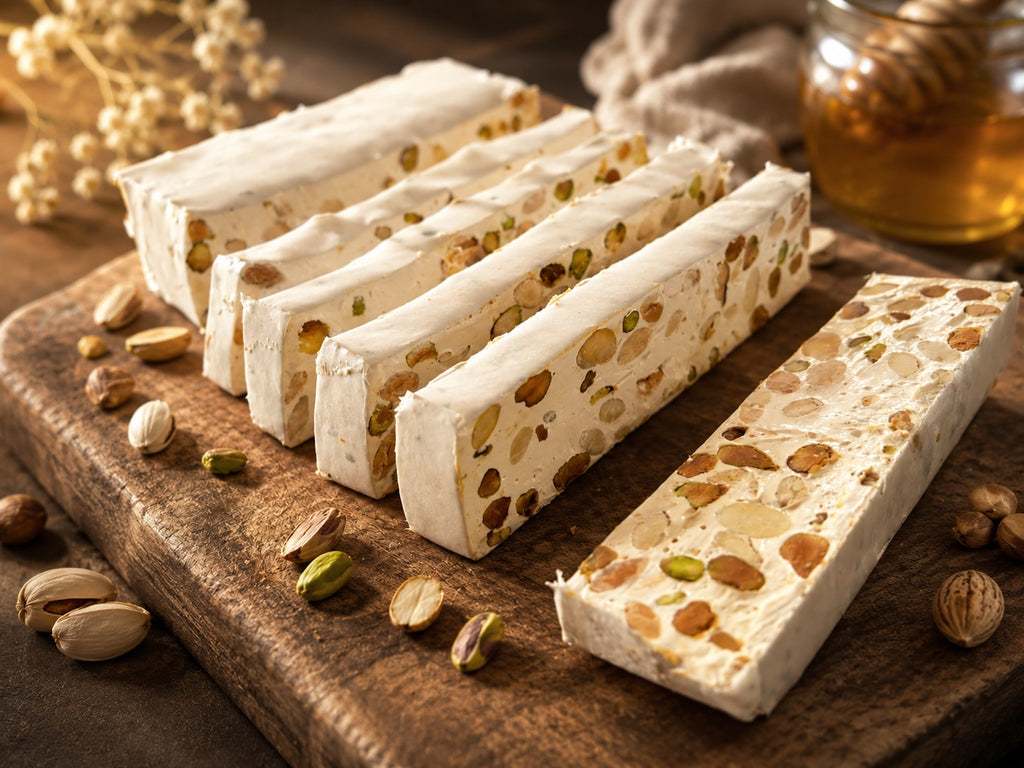 Nougat Artisanal aux Amandes et Pistaches